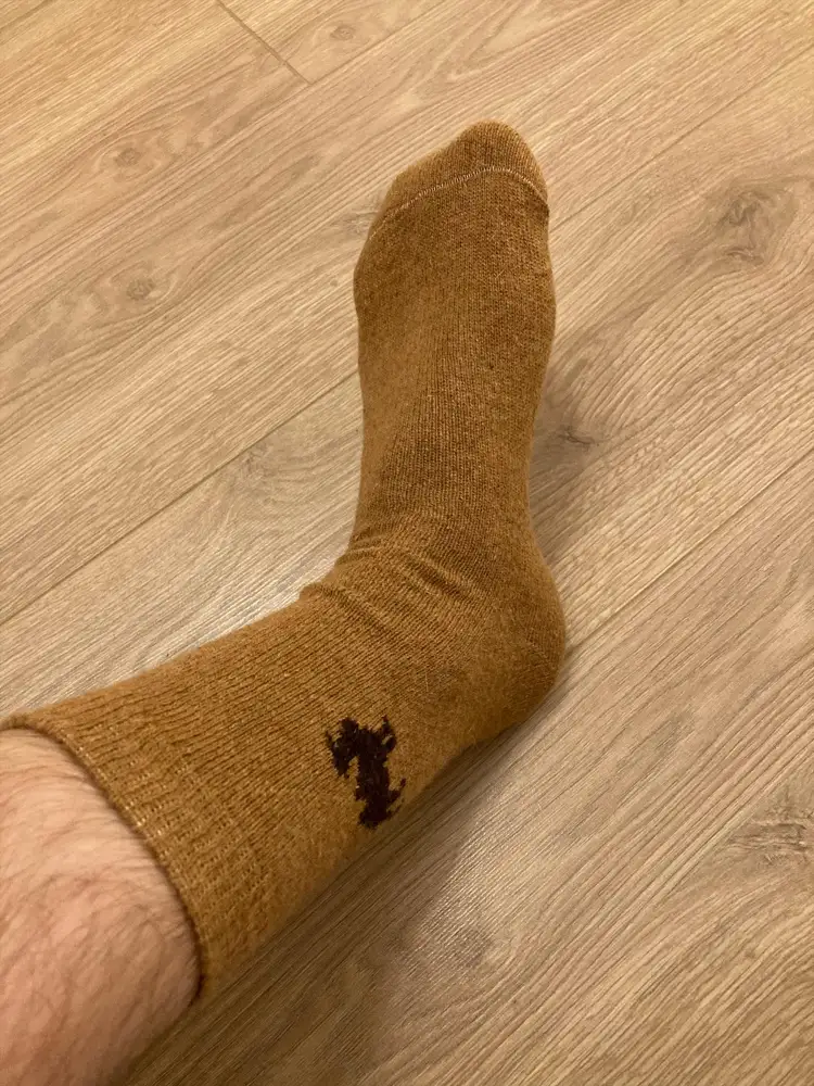 Только получил. С виду отличные, в меру тонкие. Натуральная шерсть. Пожалуй закажу ещё парочку )) получается если по акции то 175р за пару. Вроде адекватно.