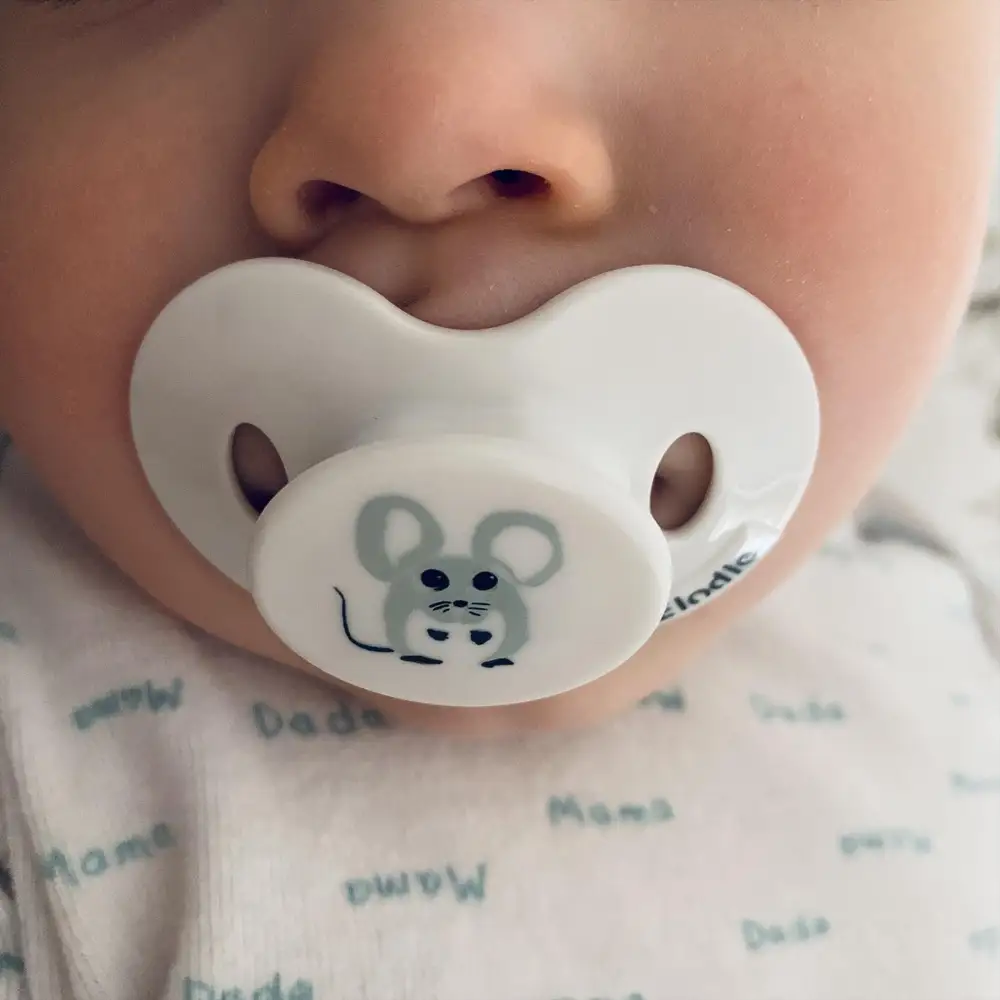 Очень классная пустышка, малыш сразу принял, с держателем очень здорово смотрится 😍