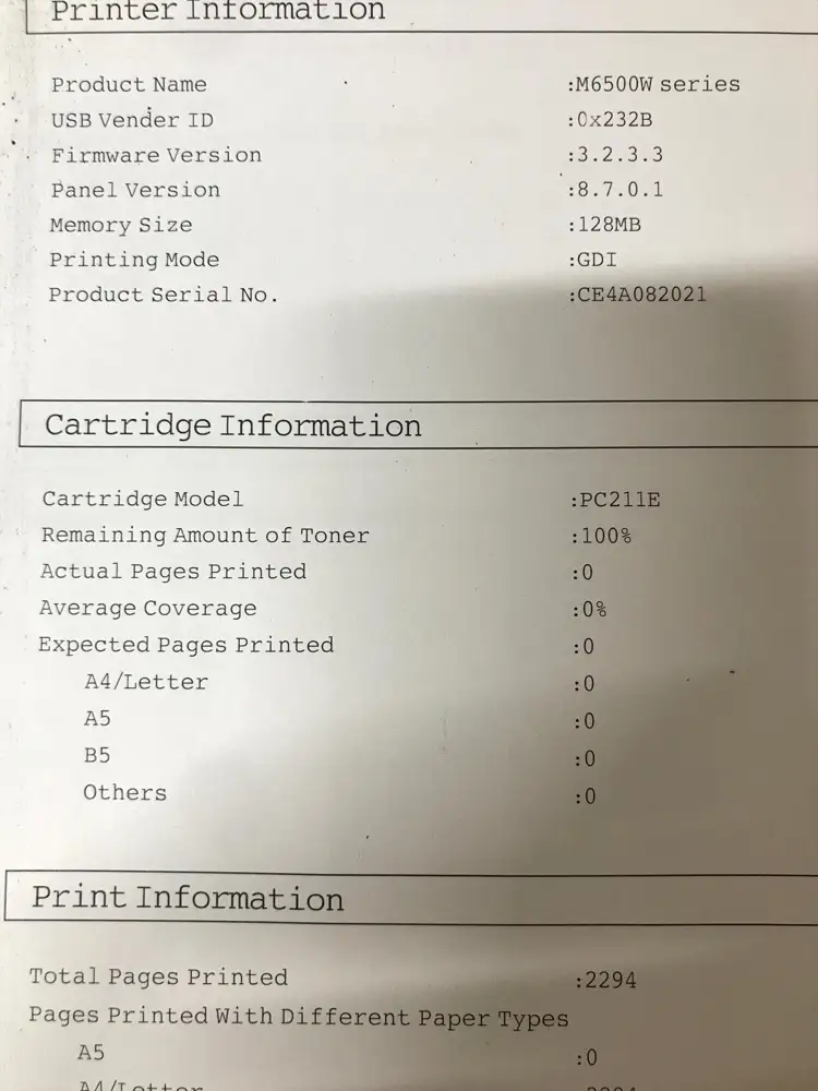 Pantum m6500w , подошел. Картридж видит, состояние принтера 100% расход 0%.  До этого покупал у другого продавца, принтер не видел чип. Покупкой доволен