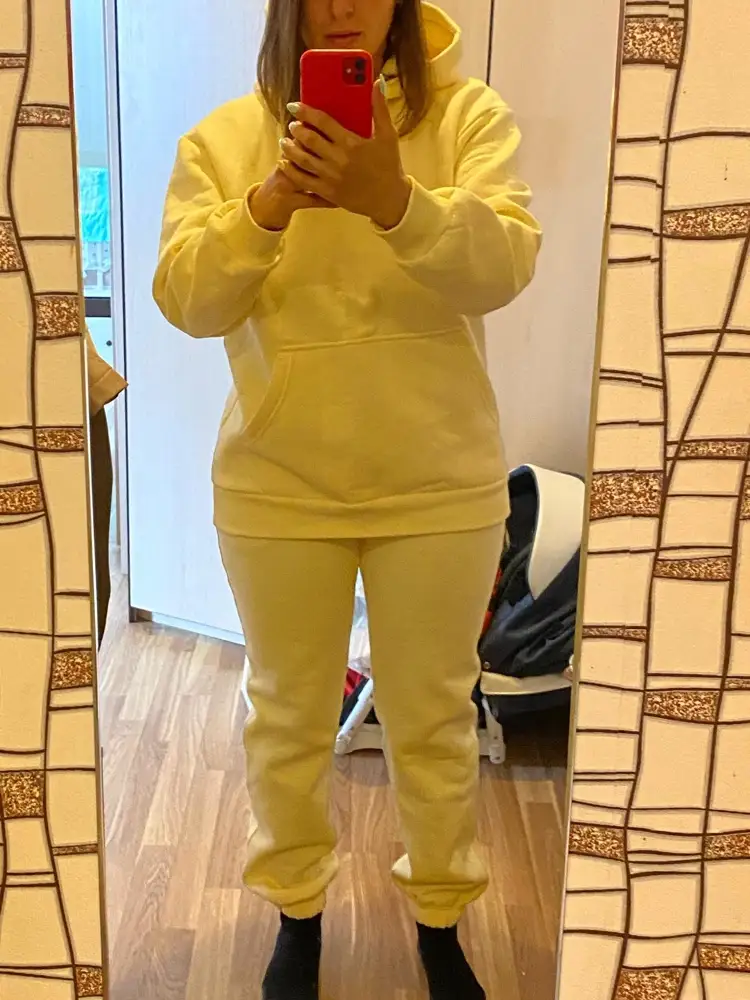 Классный костюм! Мягкий, удобный и цвет приятный! На параметры 105/75/105 подошёл размер М